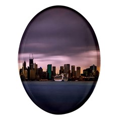 Sydney Australia Travel Oceania Oval Glass Fridge Magnet (4 Pack) by Grandong