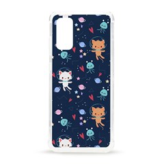 Cute Astronaut Cat With Star Galaxy Elements Seamless Pattern Samsung Galaxy S20 6 2 Inch Tpu Uv Case by Grandong