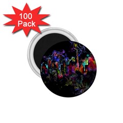 Grunge Paint Splatter Splash Ink 1 75  Magnets (100 Pack)  by Grandong