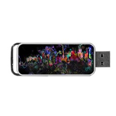 Grunge Paint Splatter Splash Ink Portable Usb Flash (one Side) by Grandong