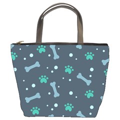 Bons Foot Prints Pattern Background Bucket Bag by Grandong