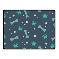 Bons Foot Prints Pattern Background Fleece Blanket (small) by Grandong