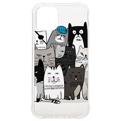 Cute Cat Hand Drawn Cartoon Style Iphone 12/12 Pro Tpu Uv Print Case by Grandong