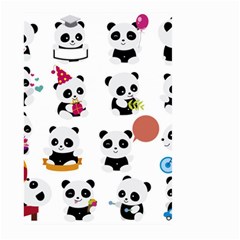 Playing Pandas Cartoons Large Garden Flag (two Sides) by Apen