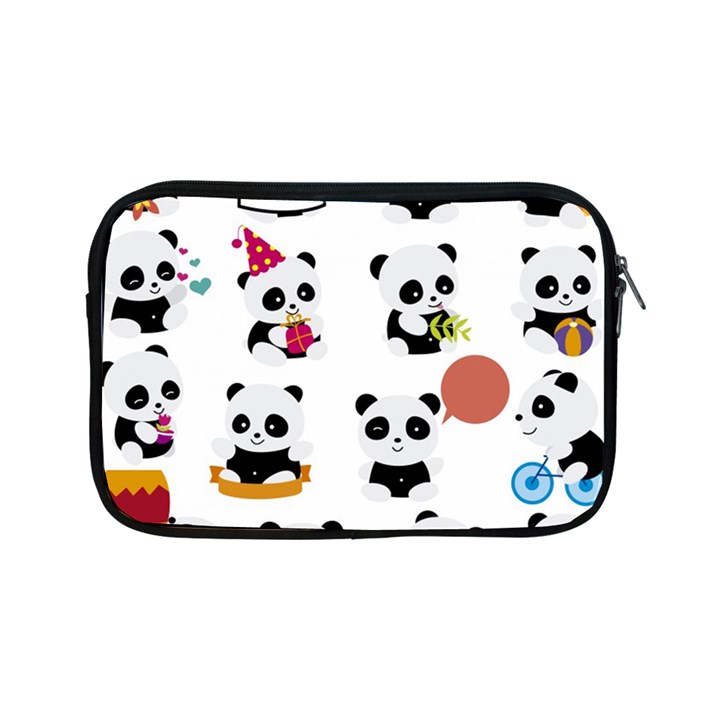Playing Pandas Cartoons Apple iPad Mini Zipper Cases