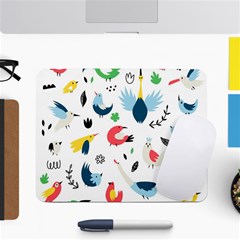 Vector Set Isolates With Cute Birds Scandinavian Style Small Mousepad by Apen