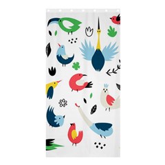Vector Set Isolates With Cute Birds Scandinavian Style Shower Curtain 36  X 72  (stall)  by Apen