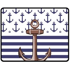 Anchor Background Design Fleece Blanket (medium) by Apen