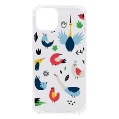Vector Set Isolates With Cute Birds Scandinavian Style Iphone 13 Tpu Uv Print Case by Apen
