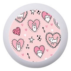 Cartoon Cute Valentines Day Doodle Heart Love Flower Seamless Pattern Vector Dento Box With Mirror by Apen