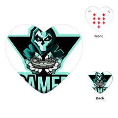 Gamer Illustration Gamer Video Game Logo Playing Cards Single Design (heart)