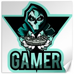 Gamer Illustration Gamer Video Game Logo Canvas 20  X 20 