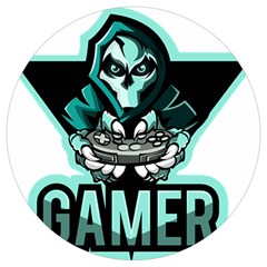 Gamer Illustration Gamer Video Game Logo Round Trivet