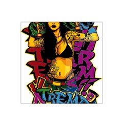 Xtreme Skateboard Graffiti Satin Bandana Scarf 22  X 22 