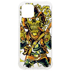 Cowboy Skeleton With Gun Illustration Iphone 12/12 Pro Tpu Uv Print Case by Sarkoni