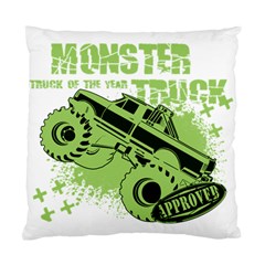 Monster Truck Illustration Green Car Standard Cushion Case (two Sides)