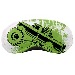 Monster Truck Illustration Green Car Sleep Mask