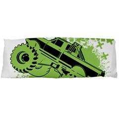 Monster Truck Illustration Green Car Body Pillow Case Dakimakura (two Sides)