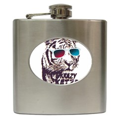 Krazy Katz 3d Tiger Roar Animal Hip Flask (6 Oz)