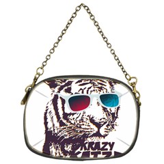 Krazy Katz 3d Tiger Roar Animal Chain Purse (one Side)