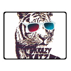Krazy Katz 3d Tiger Roar Animal Two Sides Fleece Blanket (small)