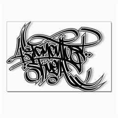 Hip Hop Music Drawing Art Graffiti Postcards 5  X 7  (pkg Of 10)