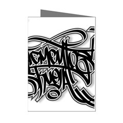 Hip Hop Music Drawing Art Graffiti Mini Greeting Cards (pkg Of 8) by Sarkoni
