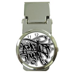 Hip Hop Music Drawing Art Graffiti Money Clip Watches by Sarkoni