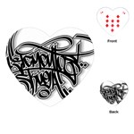 Hip Hop Music Drawing Art Graffiti Playing Cards Single Design (Heart) Front