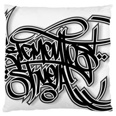 Hip Hop Music Drawing Art Graffiti Standard Premium Plush Fleece Cushion Case (one Side) by Sarkoni