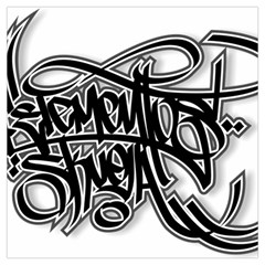 Hip Hop Music Drawing Art Graffiti Lightweight Scarf  by Sarkoni