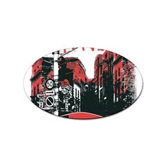 Cars City Fear This Poster Sticker Oval (100 Pack) by Sarkoni