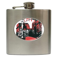 Cars City Fear This Poster Hip Flask (6 Oz)