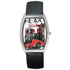 Cars City Fear This Poster Barrel Style Metal Watch by Sarkoni