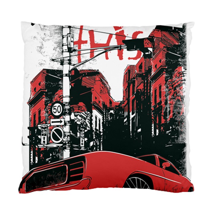 Cars City Fear This Poster Standard Cushion Case (Two Sides)