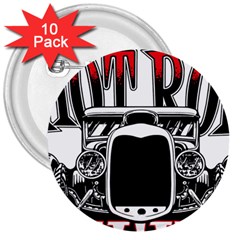 Vintage Car Hot Rod Motor Vehicle 3  Buttons (10 Pack) 