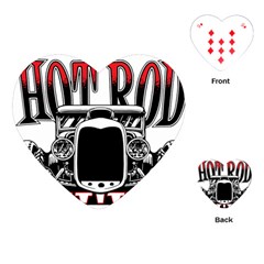 Vintage Car Hot Rod Motor Vehicle Playing Cards Single Design (heart)