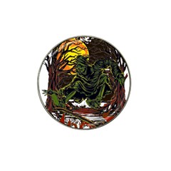 Grim Reaper Above Art  Monster Moon Letter Poster Hat Clip Ball Marker (10 Pack)