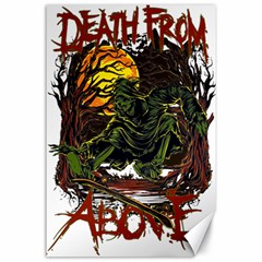 Grim Reaper Above Art  Monster Moon Letter Poster Canvas 24  X 36 