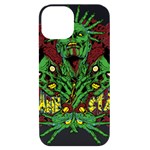 Zombie Star Monster Green Monster iPhone 14 Black UV Print Case Front