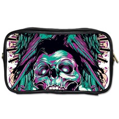 Anarchy Skull And Birds Toiletries Bag (one Side)