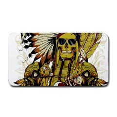 Motorcycle And Skull Cruiser Native American Medium Bar Mat