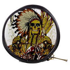 Motorcycle And Skull Cruiser Native American Mini Makeup Bag