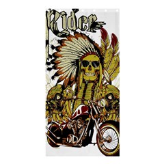 Motorcycle And Skull Cruiser Native American Shower Curtain 36  X 72  (stall) 