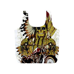 Motorcycle And Skull Cruiser Native American Full Print Recycle Bag (s)