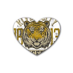 1813 River City Tigers Athletic Department Rubber Coaster (heart)