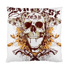 Harvest Of Fear Logo Illustration Skull Pistol Standard Cushion Case (one Side)