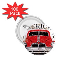 Perfect American Vintage Classic Car Signage Retro Style 1 75  Buttons (100 Pack)  by Sarkoni