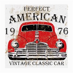 Perfect American Vintage Classic Car Signage Retro Style Medium Glasses Cloth