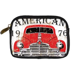 Perfect American Vintage Classic Car Signage Retro Style Digital Camera Leather Case